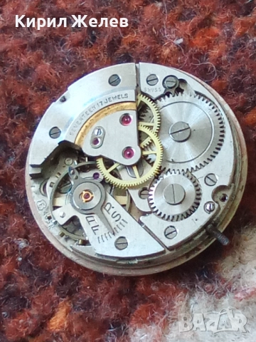 Механизъм с циферблат от стар ръчен часовник 52064, снимка 7 - Мъжки - 52262326