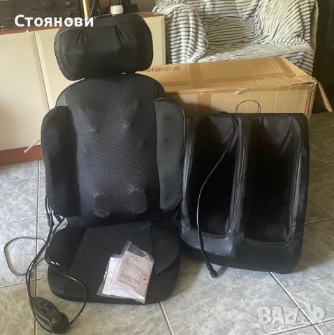 Най-новият електрически масажор за крака Нагряване и вибрация Масаж на гръб Възглавница за стол Уред, снимка 18 - Други - 41887831