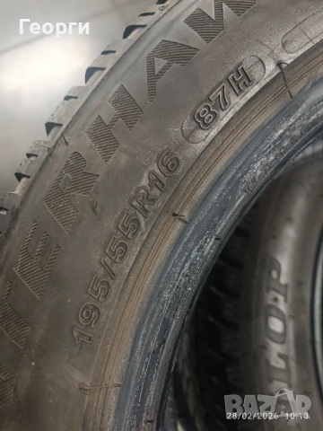 4бр.зимни гуми 195/55/16 Firestone, снимка 4 - Гуми и джанти - 53665872