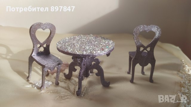 Играчка Дървена малка масичка за кафе и столчета играчка, снимка 9 - Играчки за стая - 40877741