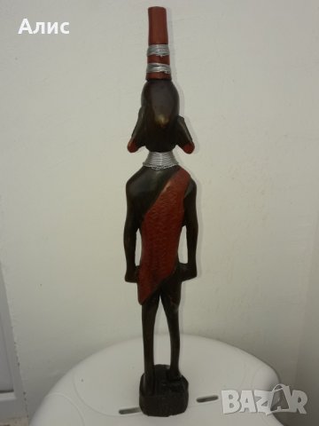 африканска дървена фигура,статуетка, снимка 8 - Статуетки - 38851654
