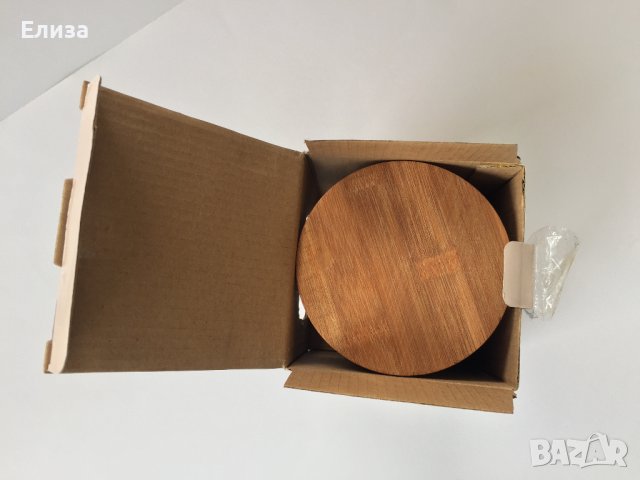 Кутия за чай от порцелан с бамбуков капак, снимка 11 - Кутии за съхранение - 40954000