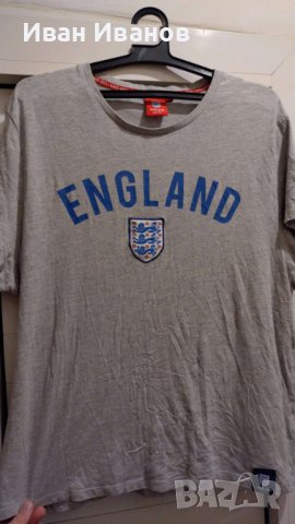 Оригинална футболна фенска тениска на Англия 