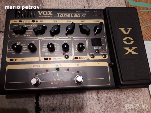 VOX TONELАB ST VALVETRONIX  Лампов процесор със сменена лампа ECC83 ,страхотен звук.ЦЕНА 250ЛВ. , снимка 3 - Други - 49853323