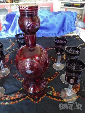 Румънски комплект за вино, снимка 2 - Сервизи - 42009628