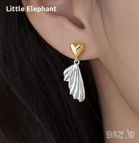 Pre order ​✨ Вълшебни обеци „Сърце и Крило“ – Нежност от приказките ✨/нови