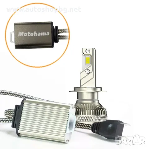 Диодни крушки Мотохама Х16 - H7 - 12V, снимка 3 - Аксесоари и консумативи - 49302144