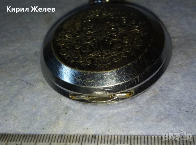 МОЛНИЯ Стар Мех. РУСКИ ДЖОБЕН ЧАСОВНИК МЪЛНИЯ СССР с ОРНАМЕНТИРАНИ КАПАЦИ и РИМСКИ ЦИФЕРБЛАТ 17192, снимка 11 - Антикварни и старинни предмети - 42136539