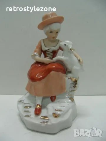 № 7791 стара порцеланова фигура , снимка 5 - Други ценни предмети - 48372032