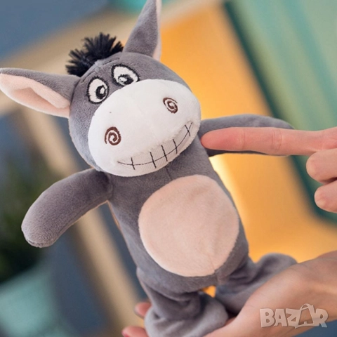 плюшена играчка Марко Магарето, което ходи и говори  