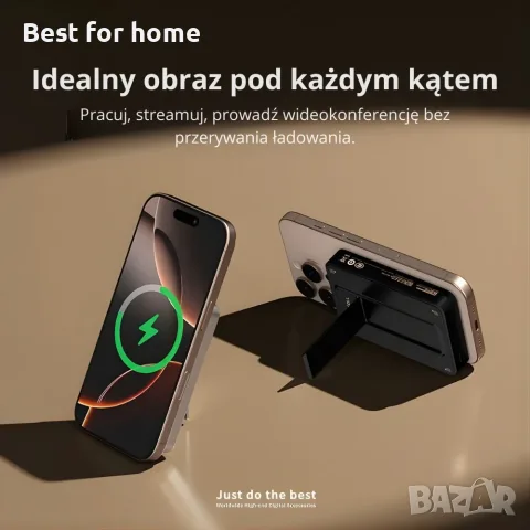 Mocoll Ultra Slim Tiny Icy Crystal 5000mAh външна батерия с поставка, снимка 5 - Външни батерии - 55938191