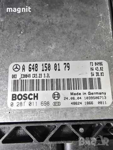0281011698 ECU Компютър двигател Mercedes E320 A6481500179, снимка 2 - Части - 52584863