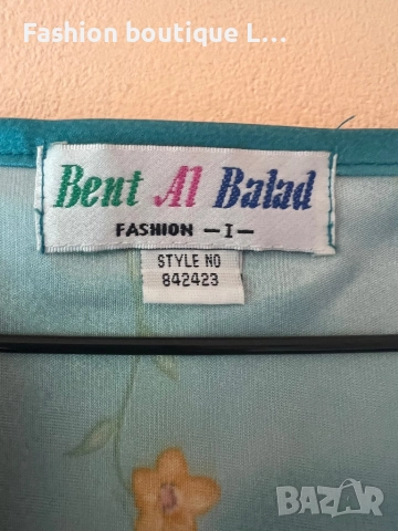 Дълга сатенена рокля с цветя флорален десен L размер 👗, снимка 5 - Рокли - 51920637