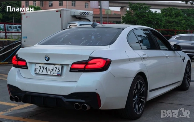 Тунинг стопове BMW 5 F10 F11 F18 2011 - 2017 г. визия на G серия DRL, снимка 13 - Части - 52357032