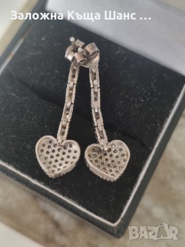 Сребърни обеци 925 проба , снимка 3 - Обеци - 41922546