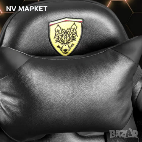 Ергономичен геймърски стол с поставка за крака, масажна функция,2 възглавници-шийна и лумбална 89.90, снимка 14 - Столове - 53167340