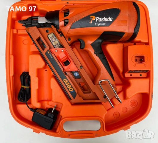 PASLODE IM90i- Акумулаторен такер за дърво 50-90мм, снимка 3 - Други инструменти - 52861472