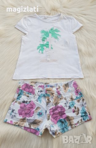 Детски къси панталони и подарък тениска 5-6 години