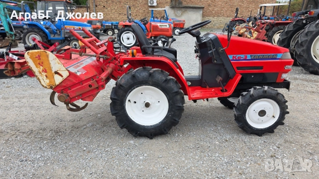 Японски трактор Yanmar KE-3 с фреза, 4х4, 13.5 кс, АраБГ Джолев, снимка 4 - Селскостопанска техника - 52130947