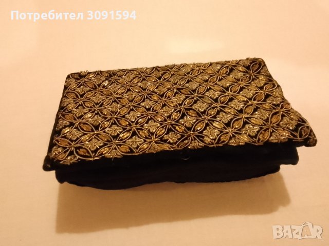 РЯДКА Винтидж чанта,портмоне със златна сърма , снимка 7 - Други ценни предмети - 41589974