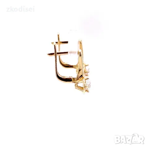 Златни обеци 1,52гр. 14кр. проба:585 модел:29639-5, снимка 2 - Обеци - 49098248