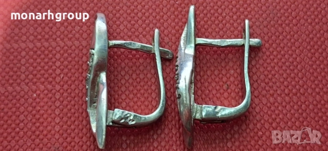 Сребърни обеци, снимка 3 - Обеци - 52713605