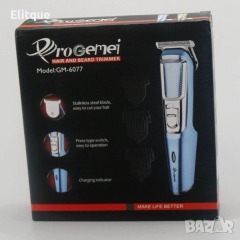 Машинка за подстригване Gemei GM-6077 SHAV40, снимка 2 - Машинки за подстригване - 52806854
