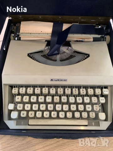 СТАРА РЕТРО ПИШЕЩА МАШИНА MERCEDES, снимка 2 - Ученически пособия, канцеларски материали - 50533758