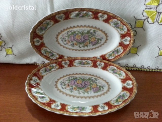Български порцелан чинии и плато , снимка 6 - Антикварни и старинни предмети - 40780367
