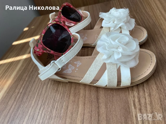 Детски сандали-  летни в бяло номер 24 , снимка 5 - Сандали - 50468007