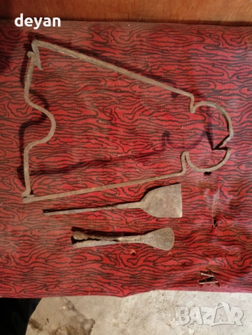 стари инструменти за огнище ковано желязо