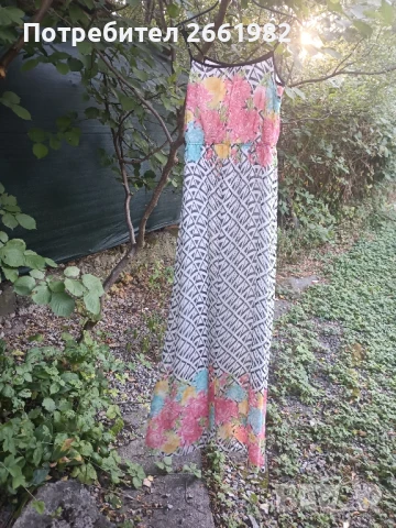 Прекрасна феерична дълга рокля на цветя , снимка 5 - Рокли - 51032495
