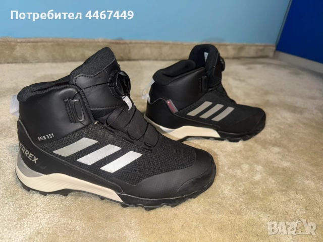 Зимни боти adidas TERREX Winter mid Boa Rain, снимка 7 - Детски обувки - 52605407