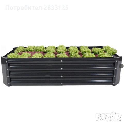 Леха за зеленчуци и цветя - елегантно решение за всяка градина - антрацит, снимка 7 - Саксии и кашпи - 53660643