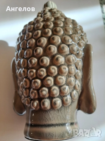 Буда от масивен порцелан с кракле ефект, снимка 5 - Антикварни и старинни предмети - 52790582