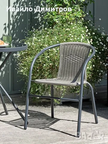 Стифиращ стол черен, снимка 1