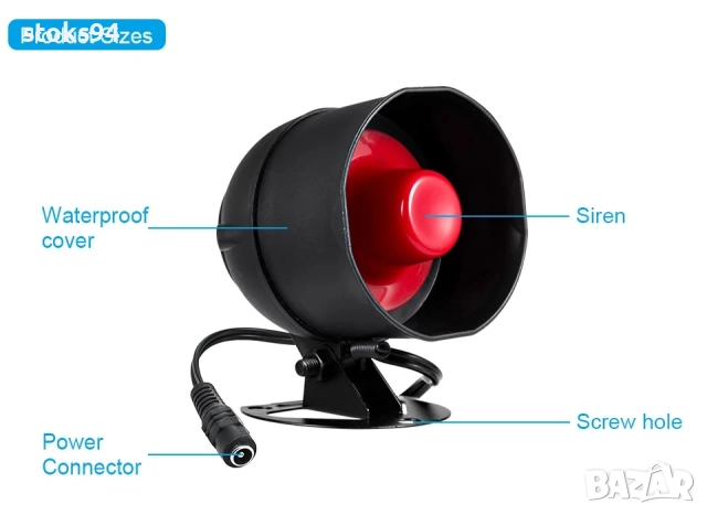 Ефективна и компактна WIFI алармена система. 110dB безжична силна сирена, снимка 7 - Аларми и алармени системи - 51848438