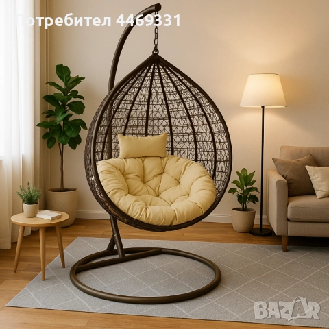 Градинска висяща люлка тип гнездо,яйце–Промоция!