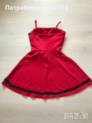 Червена рокля [ S размер ], снимка 3 - Рокли - 36349079