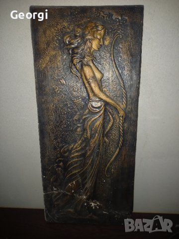 Старинна Гипсова картина , снимка 1