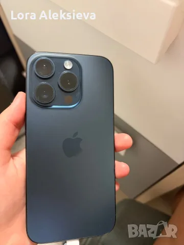 iPhone 15 Pro, син, midnight blue