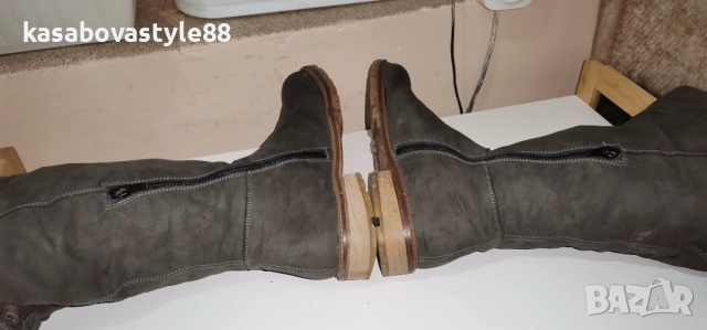 Ботуши от естествена кожа 38н, снимка 5 - Дамски ботуши - 52827897
