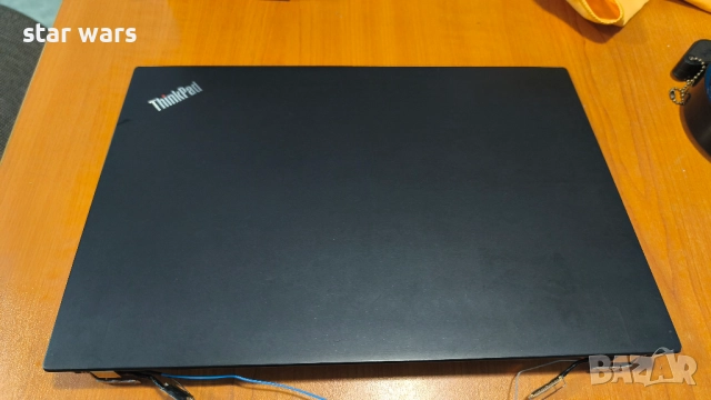 Долен и горен капак за Lenovo T480s с лентов кабел и тъчпад