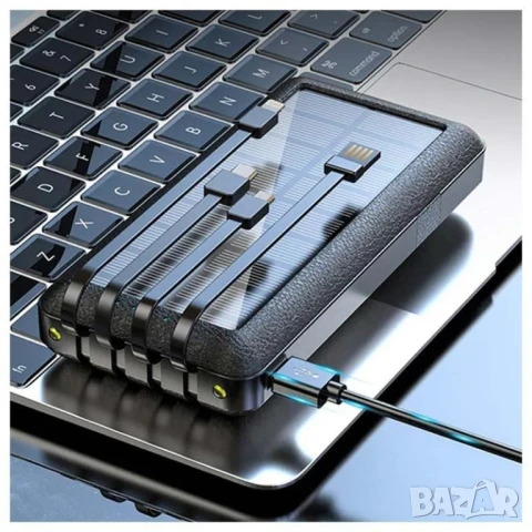 Соларна батерия 26800mAh, Solar Power Bank, снимка 6 - Външни батерии - 51040734