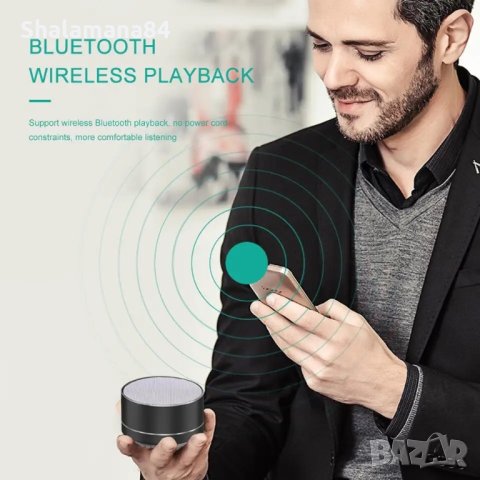 A10 Безжичен Bluetooth високоговорител,малка тонколонка, снимка 3 - Тонколони - 41801483