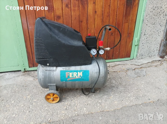 Компресор за въздух Ferm 24 литра 8 бара, снимка 9 - Компресори - 51207163