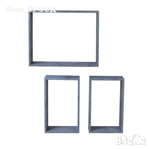 Сет етажерки в бял или сив цвят, снимка 2 - Етажерки - 41622021