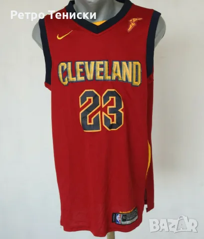 Тениска Cleveland Cavaliers (LeBron James #23) Nike — Мъже размер 52 Червено