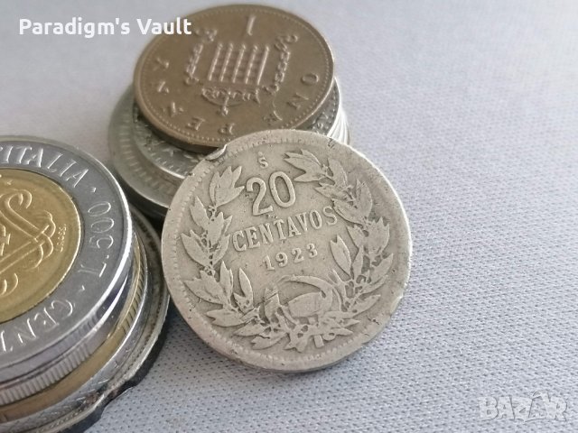 Монета - Чили - 20 центавос | 1923г., снимка 1 - Нумизматика и бонистика - 42295128
