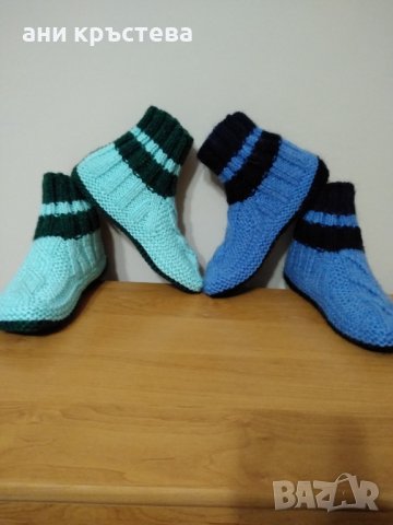 безшевни удобни ръчно плетени терлички , снимка 9 - Други - 41222697